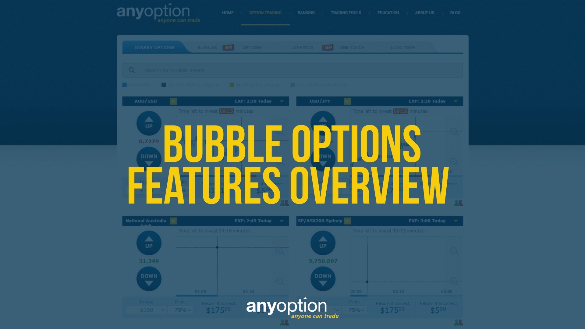 Anyoption Bubble F Tutorial Video